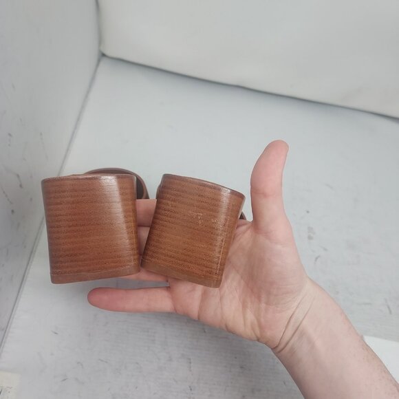 Christian Louboutin Brown Heel CL Logo Mule Slide Sandal - Picture 12 of 13